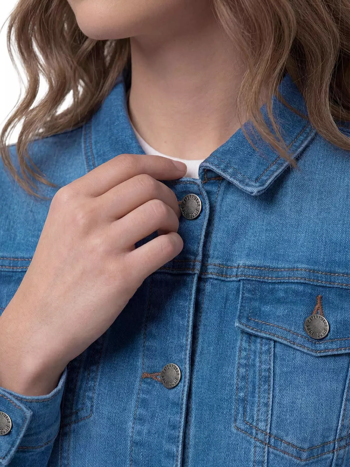 Chaqueta Jeans Mujer Fundation Azul-4