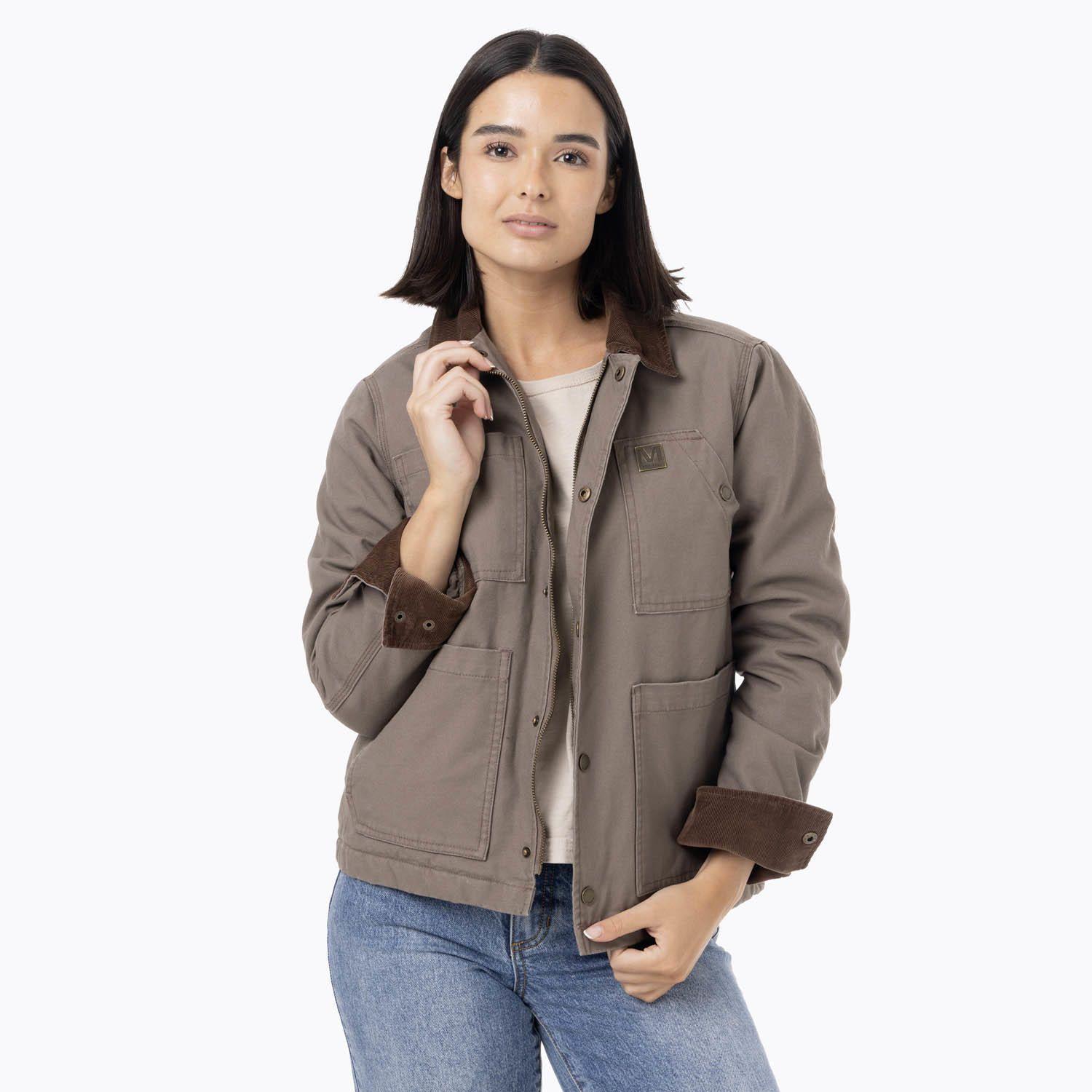Chaqueta Mujer Lightly Padded Café-0