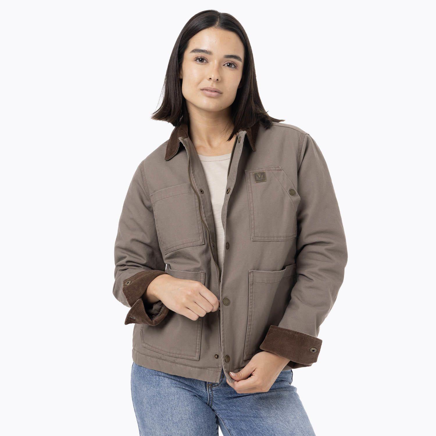 Chaqueta Mujer Lightly Padded Café-1