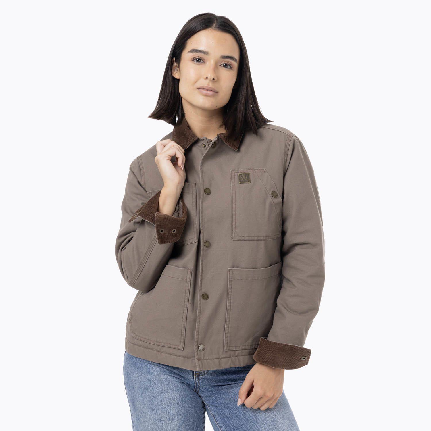 Chaqueta Mujer Lightly Padded Café-3