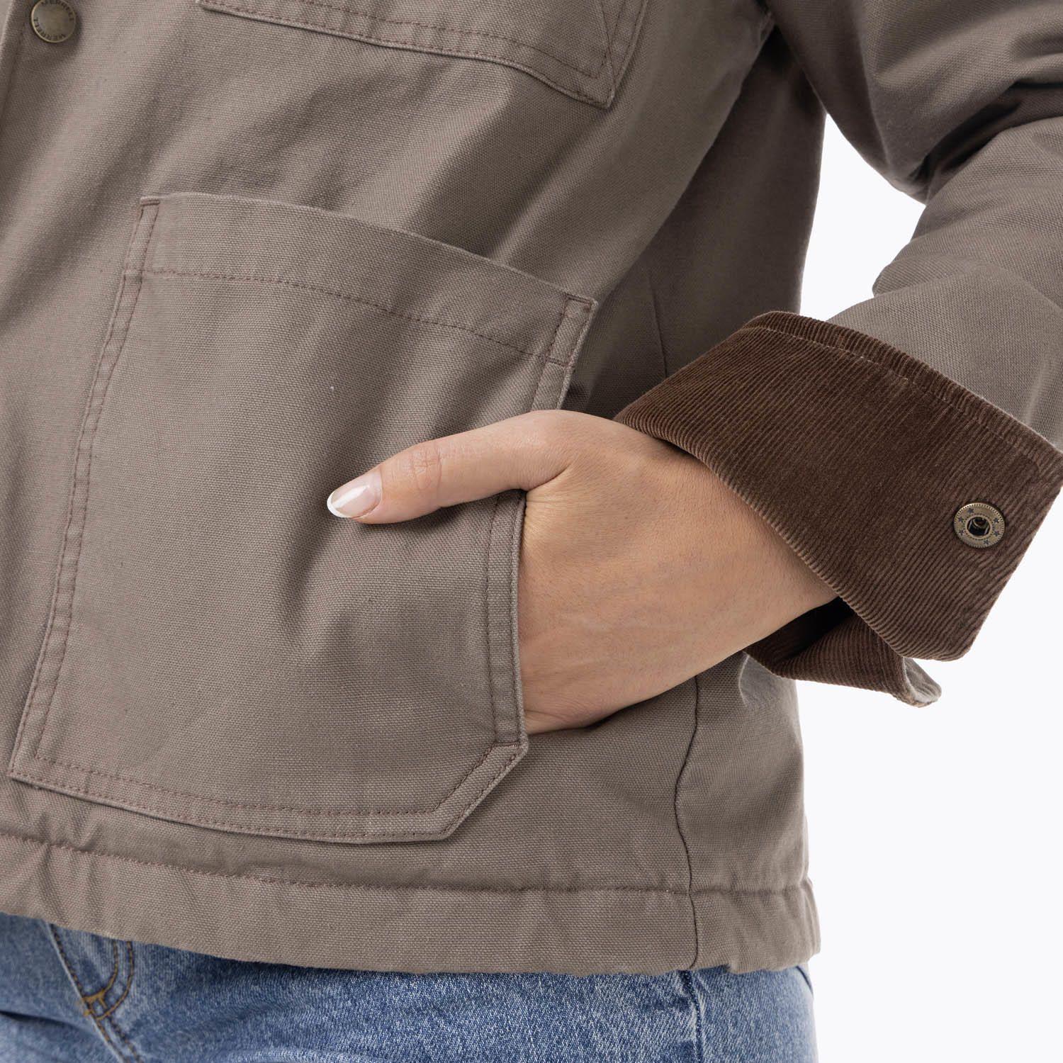 Chaqueta Mujer Lightly Padded Café-9