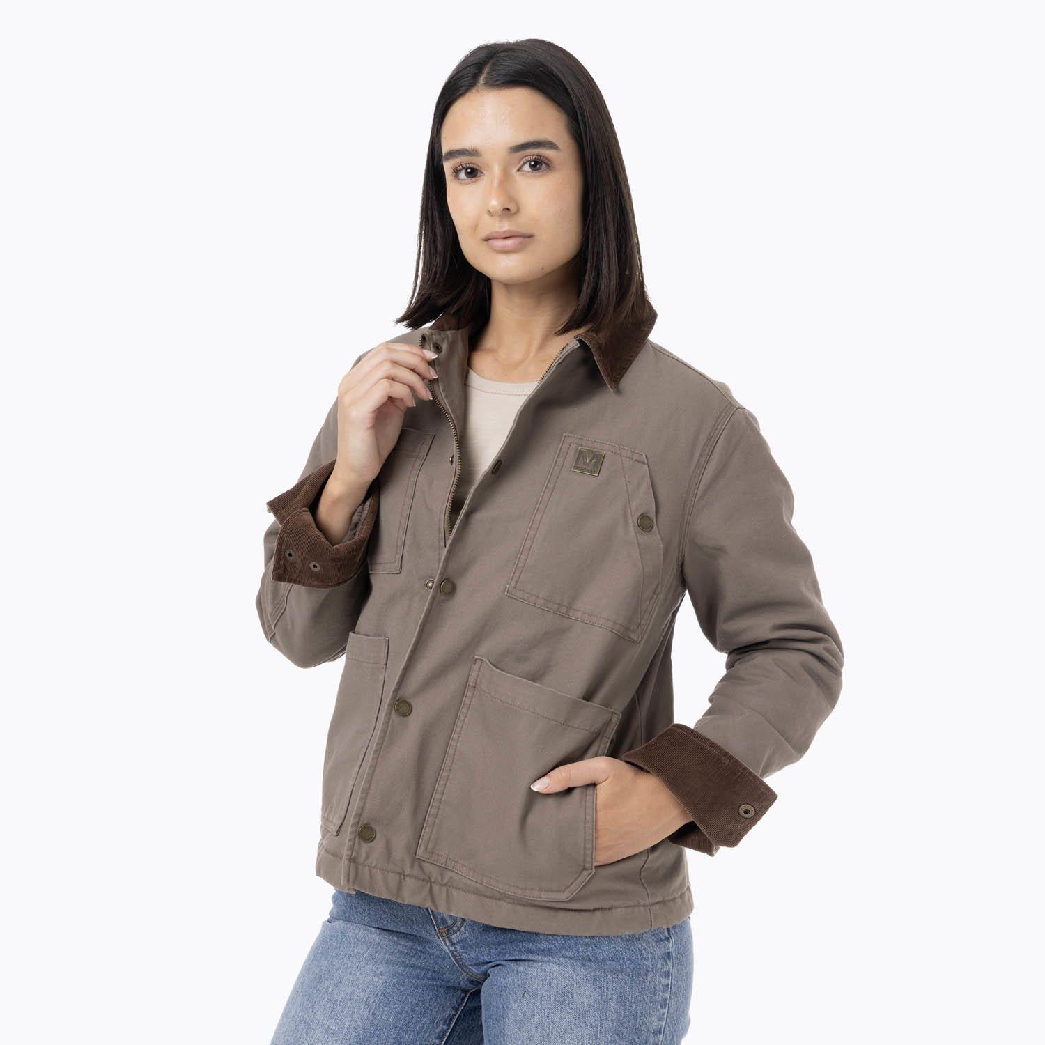 Chaqueta Mujer Lightly Padded Café-4