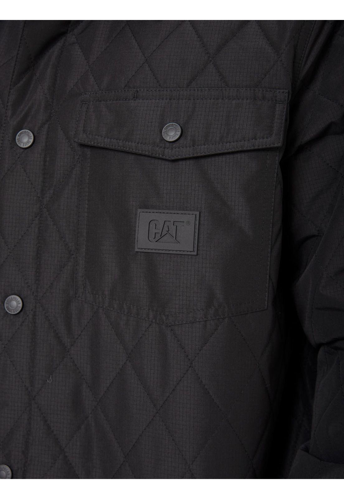 Chaqueta Hombre Quilted Ripstop Shirt Negro-5