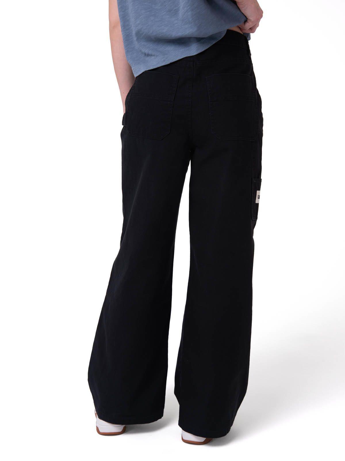 Pantalón Mujer Canvas Carpenter Negro-1