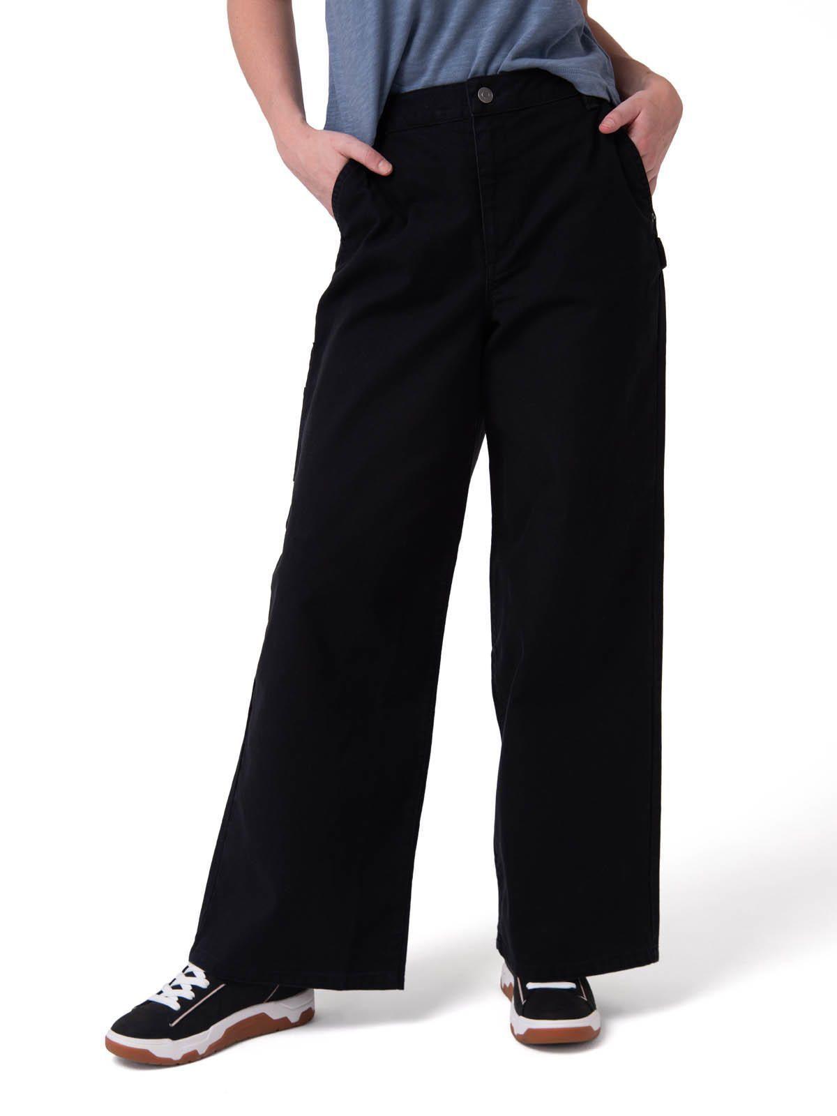 Pantalón Mujer Canvas Carpenter Negro-0