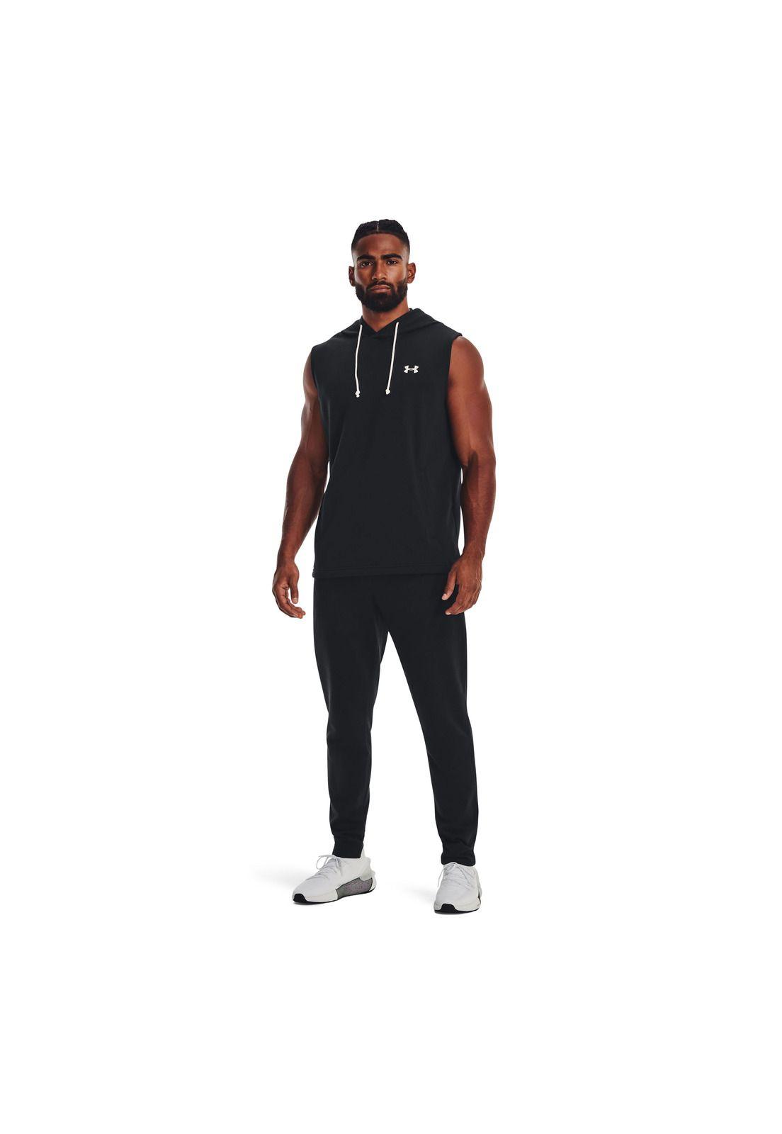 Buzo Training Jogger Rival Terry Negro Hombre-5