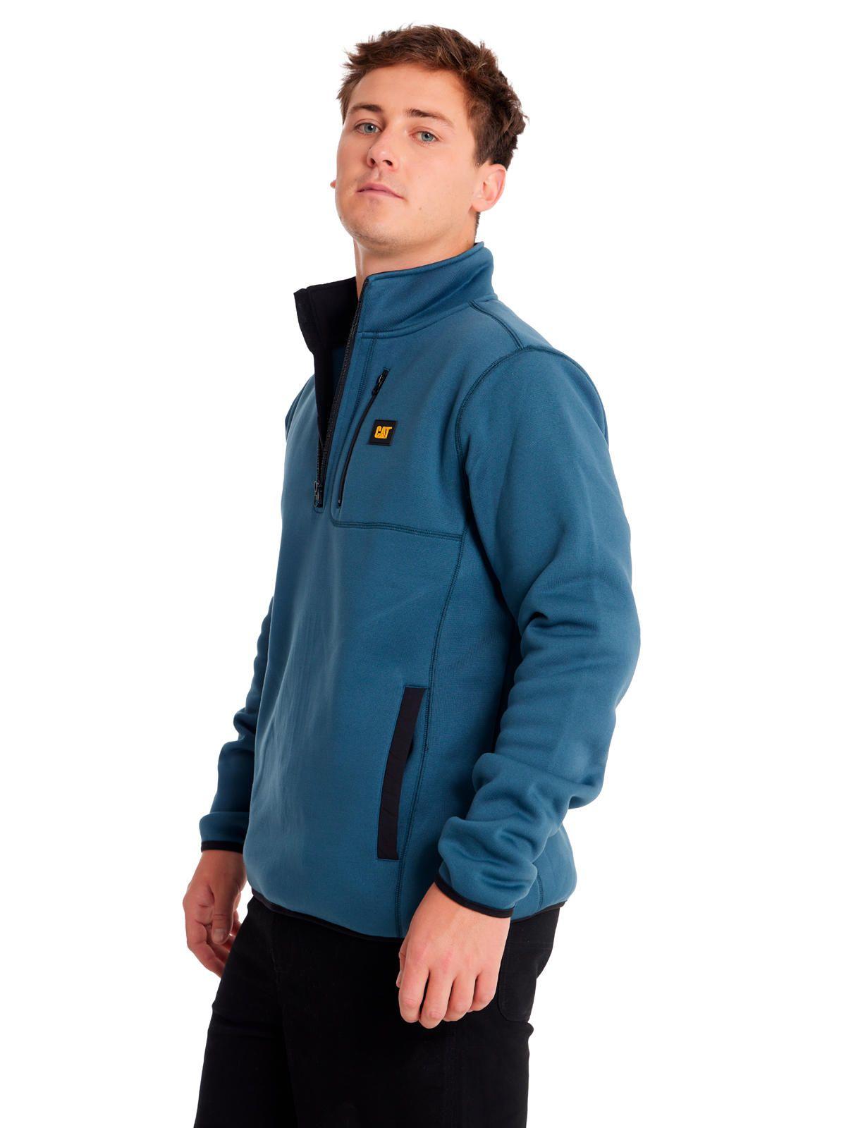 Polar Hombre Sweater Fleece Quarter Zip Jacket Azul-1