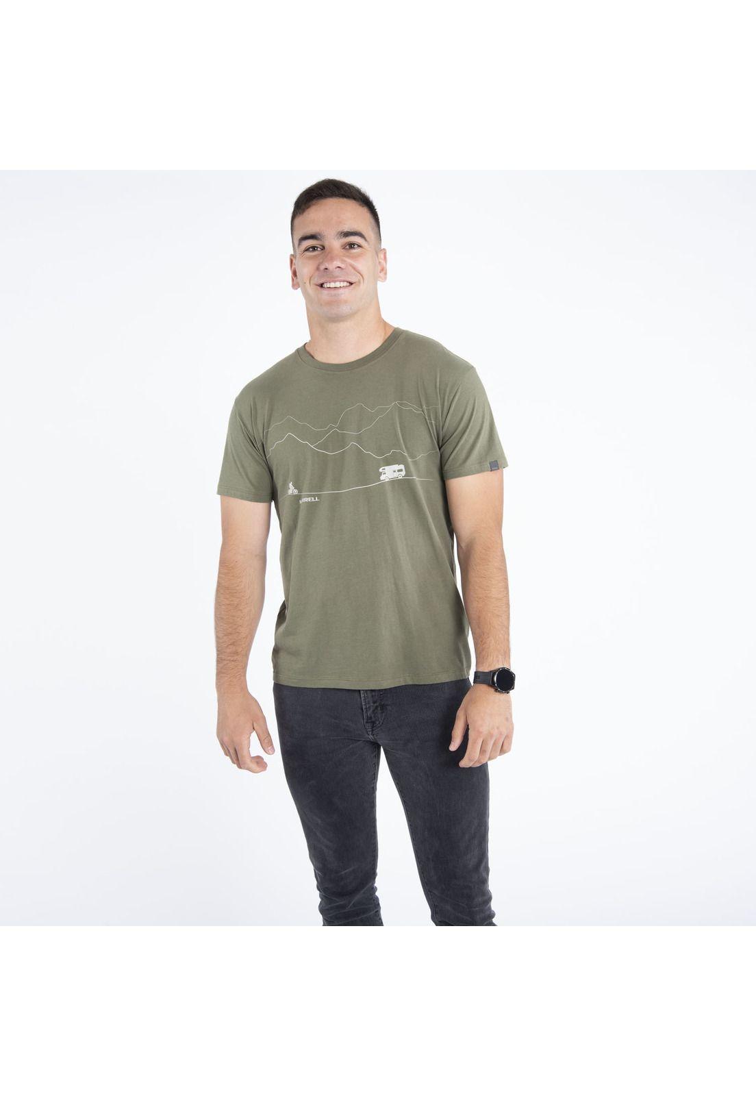 Polera Hombre Road Tee Verde-0
