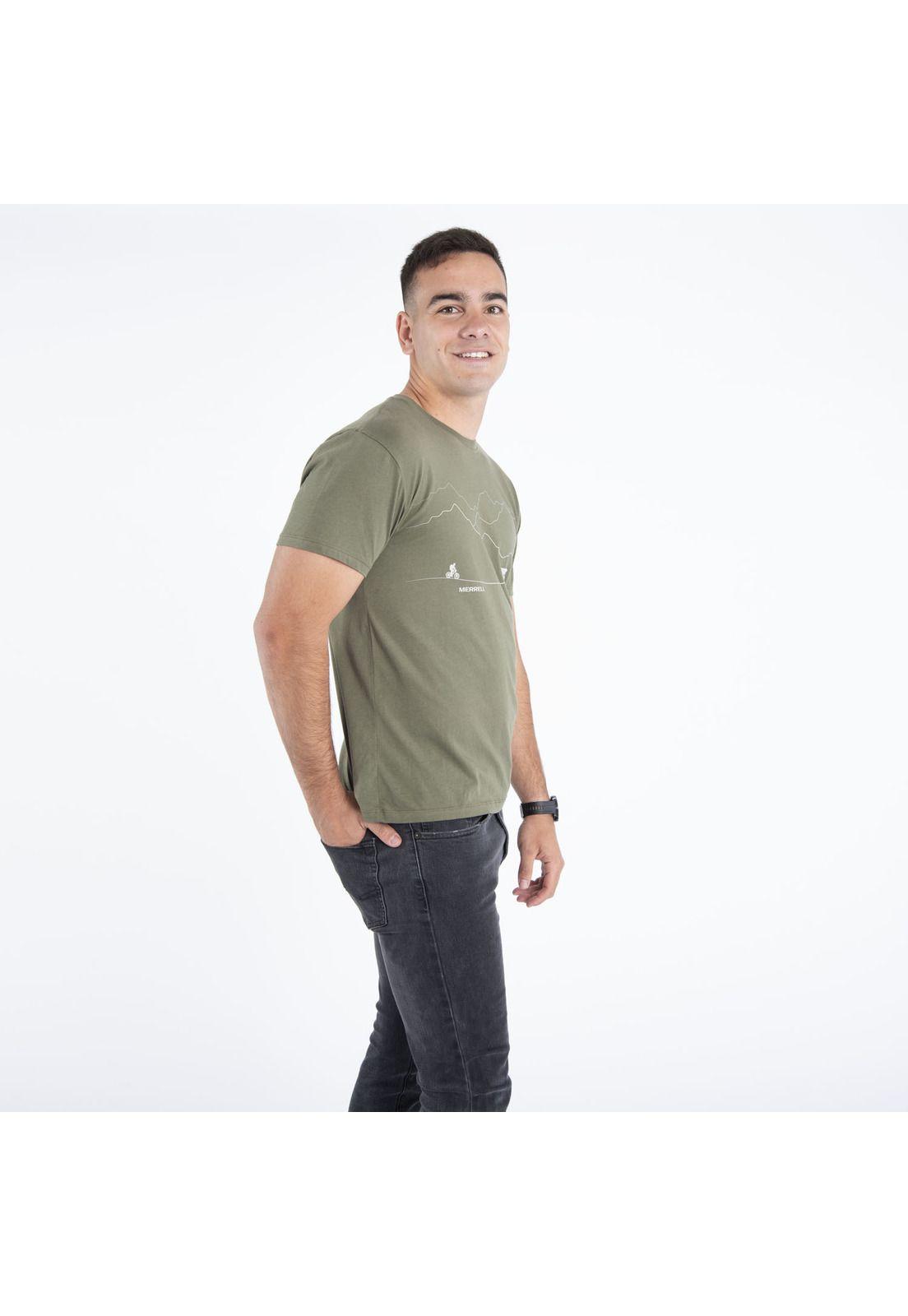 Polera Hombre Road Tee Verde-1