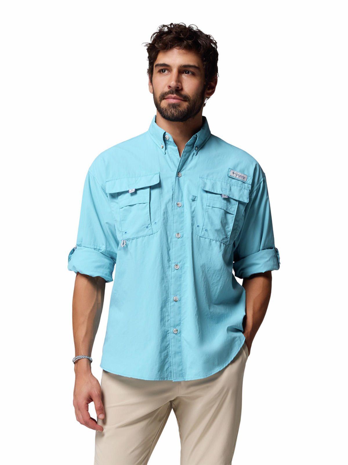 Camisa Manga Larga Hombre Bahama II Azul-3
