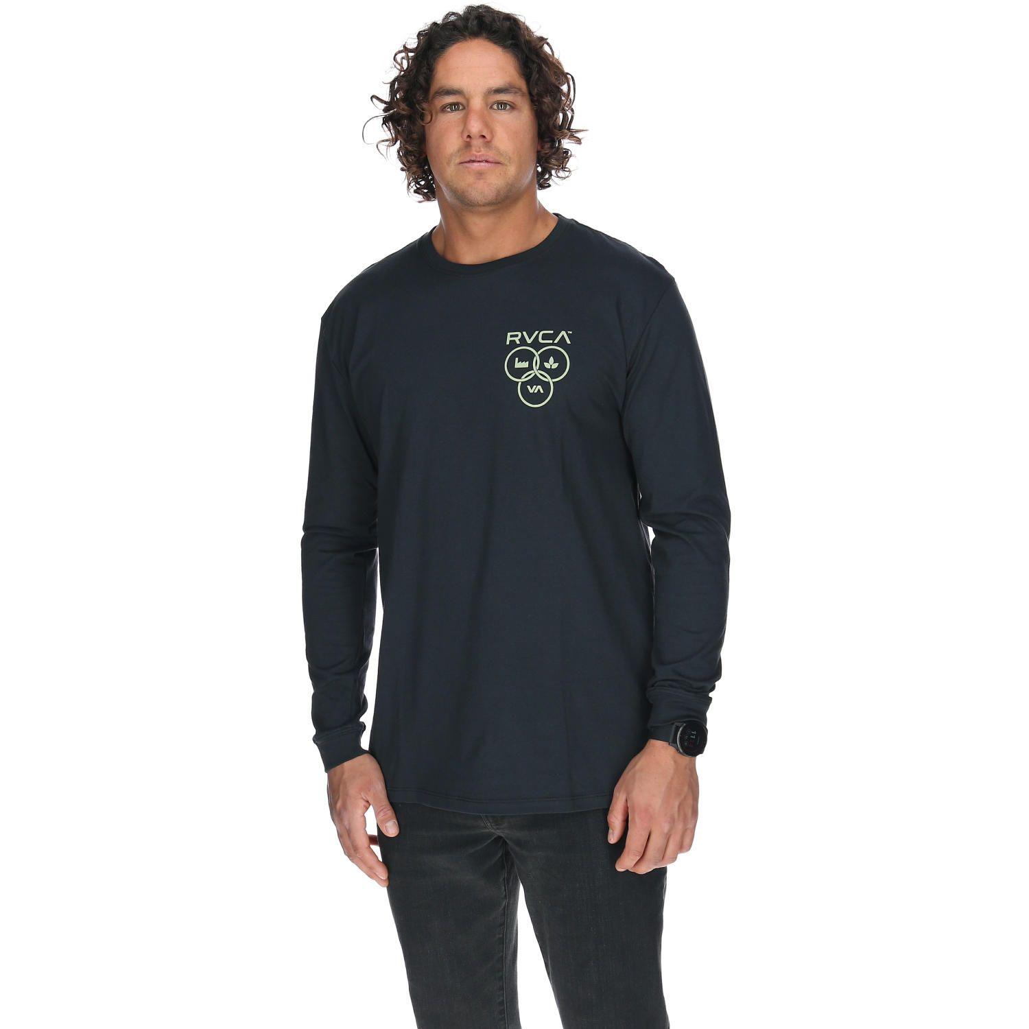 Polera M/C Hombre Trifecta Ls Negro-0