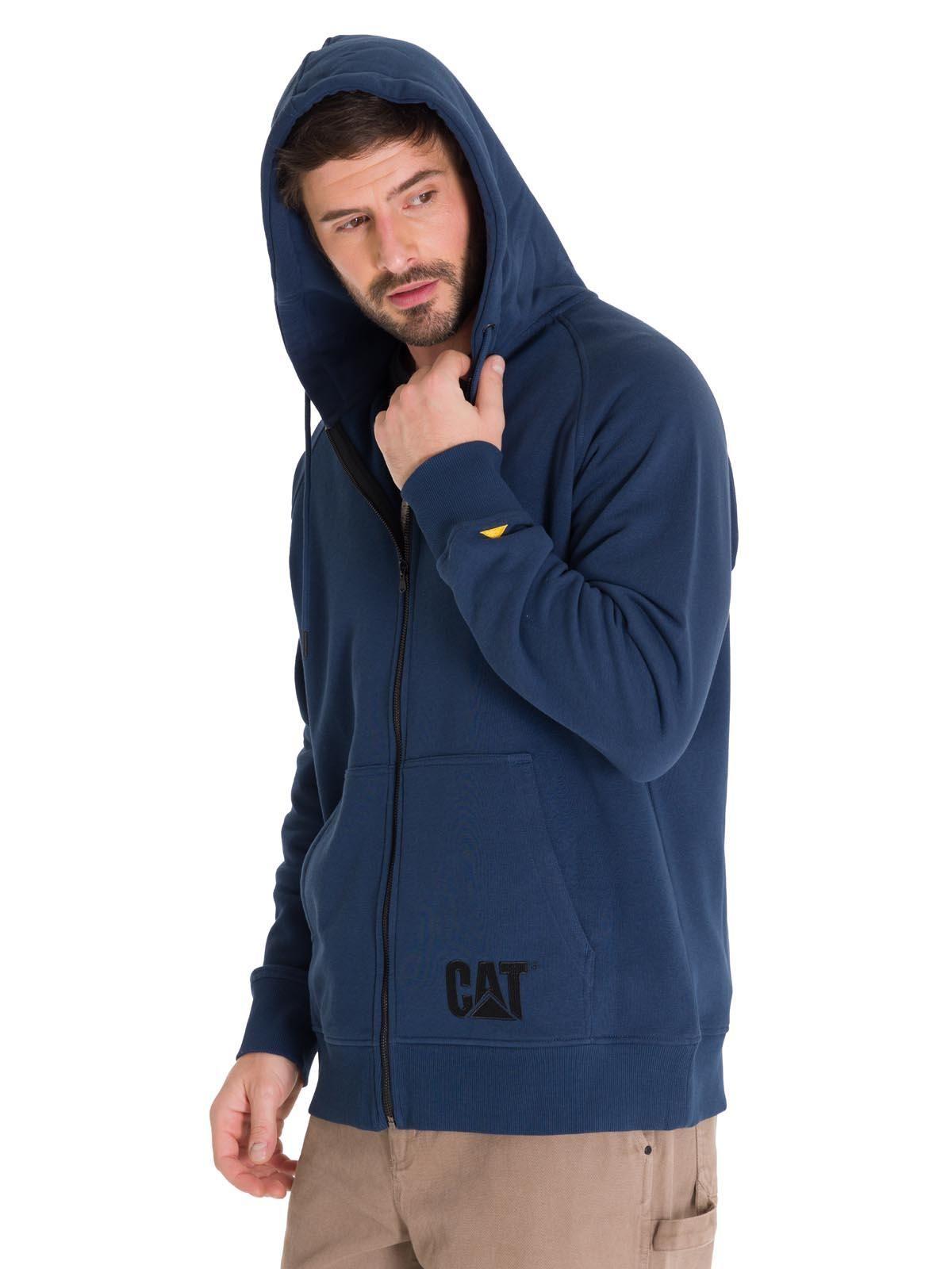 Polerón Fleece Full Zip Hombre Azul Petróleo-1