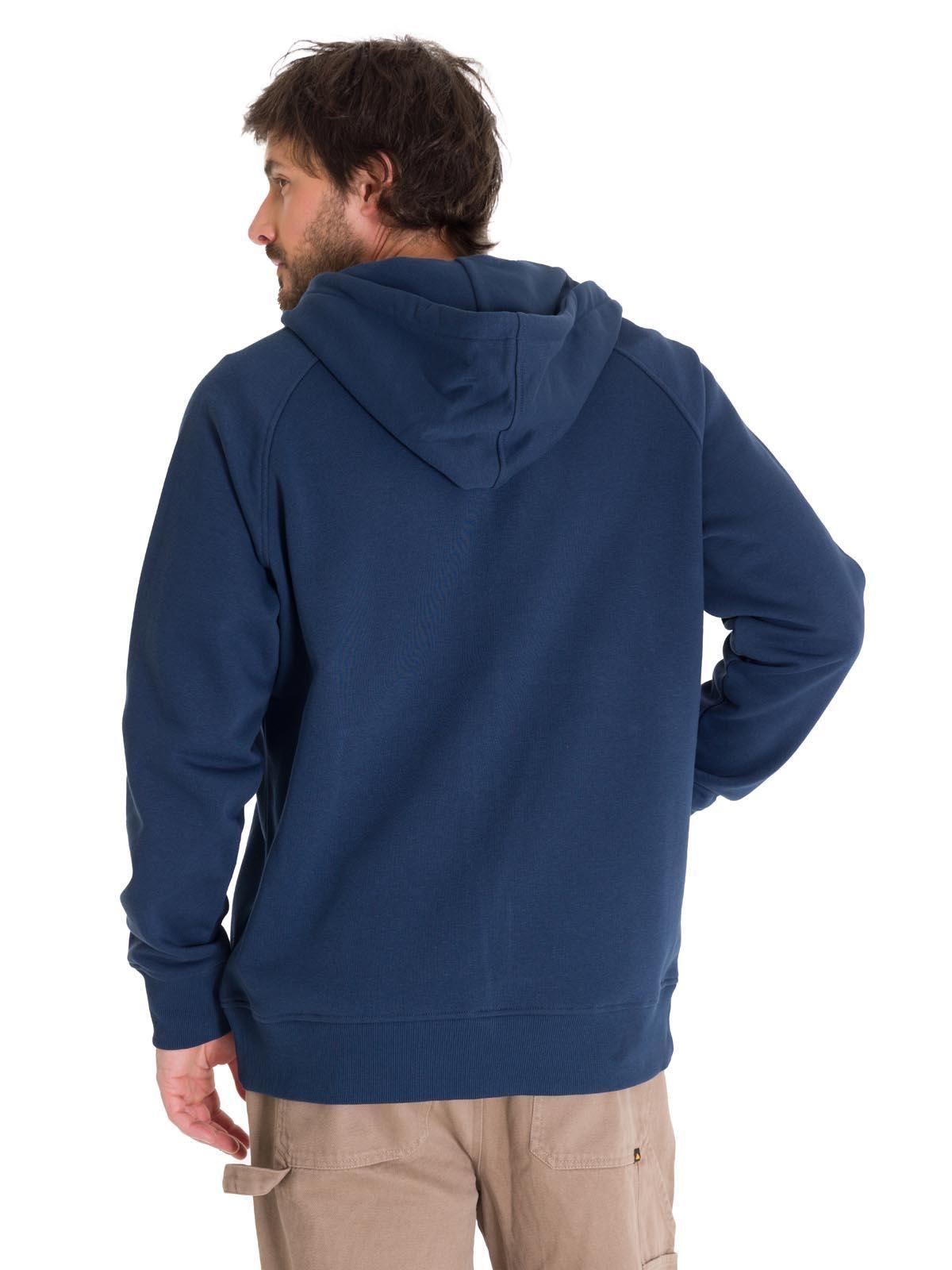 Polerón Fleece Full Zip Hombre Azul Petróleo-3