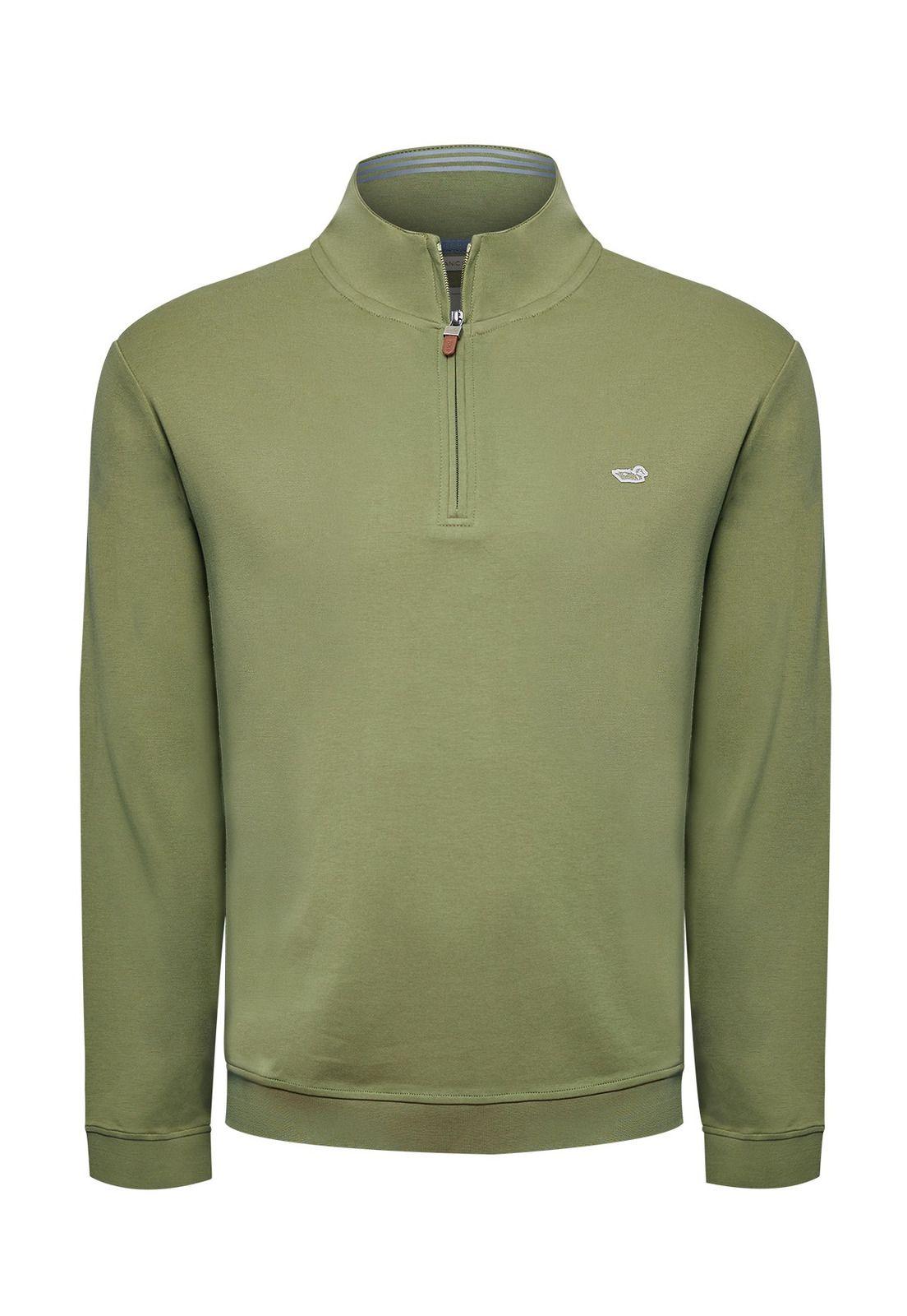 Polerón Algodón Pima Hombre Riminihalf Verde-0