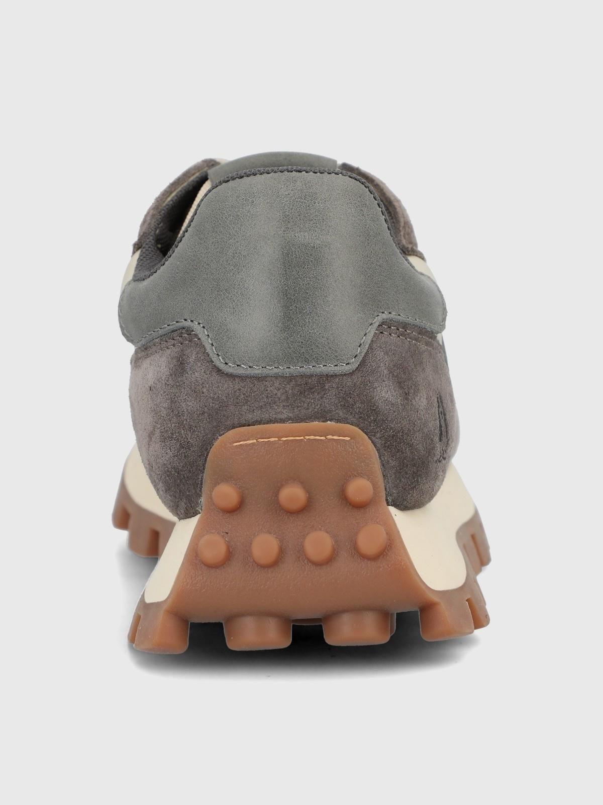 Zapatilla Cuero Mujer Janet Gris-6