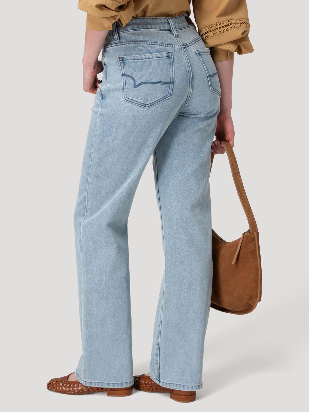 Jeans Fibras Recicladas Mujer Botanica Azul-5