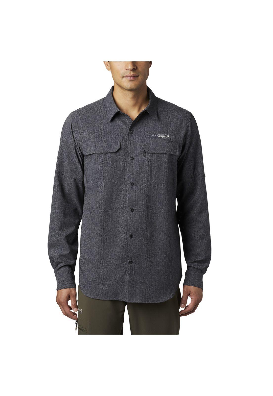 Camisa M/L Hombre Iric Long Sleeve Polyester Negro-0