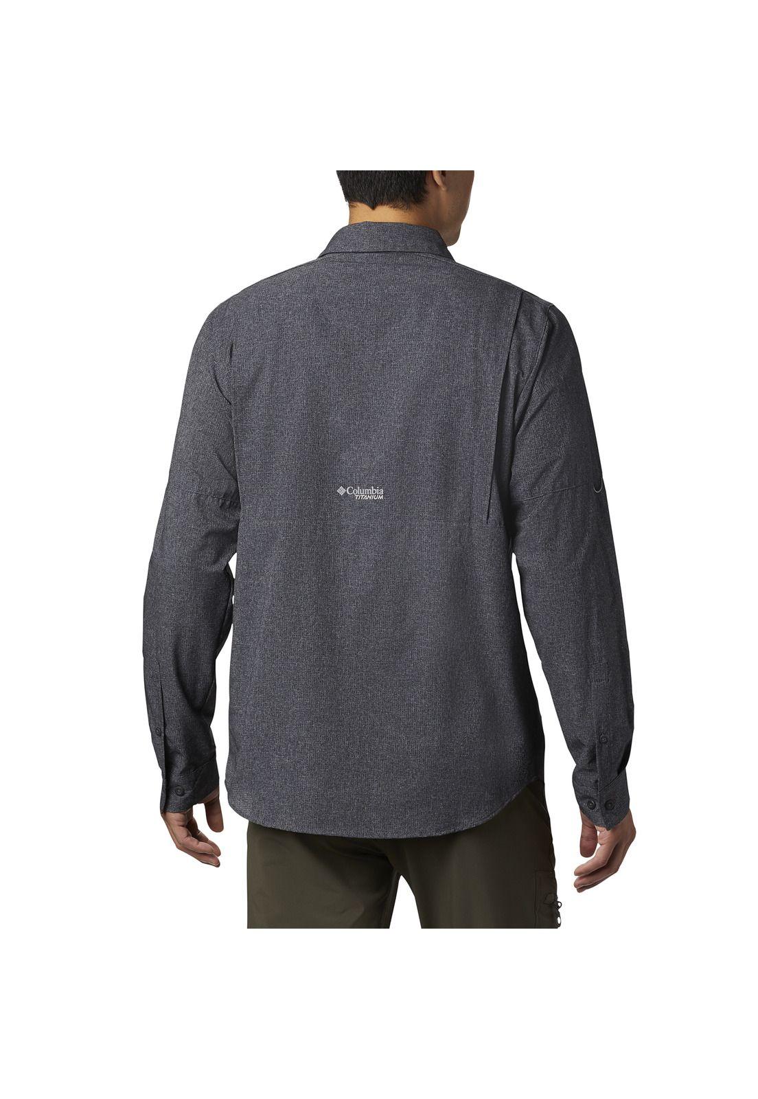 Camisa M/L Hombre Iric Long Sleeve Polyester Negro-1