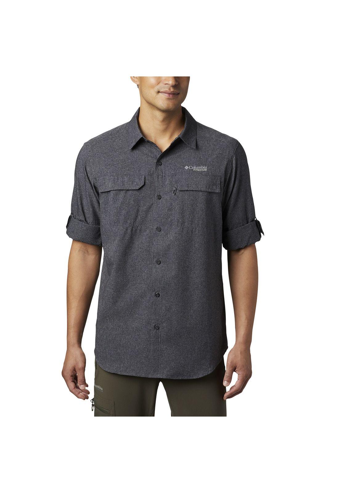 Camisa M/L Hombre Iric Long Sleeve Polyester Negro-2
