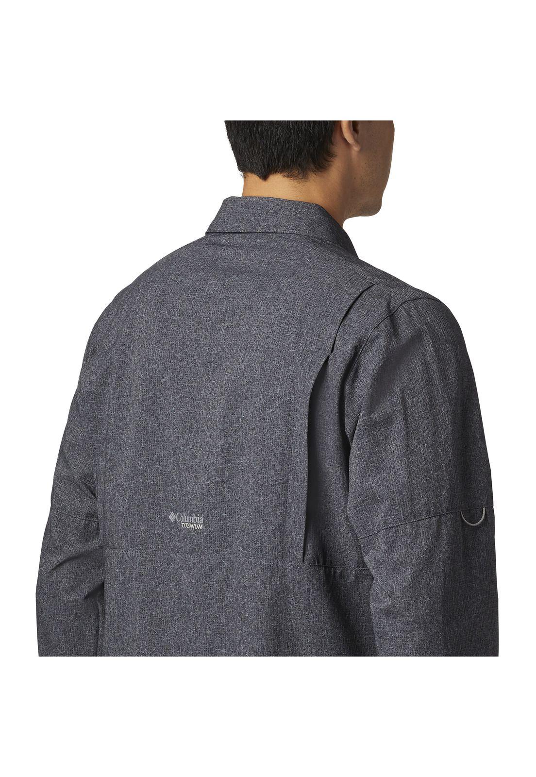 Camisa M/L Hombre Iric Long Sleeve Polyester Negro-3