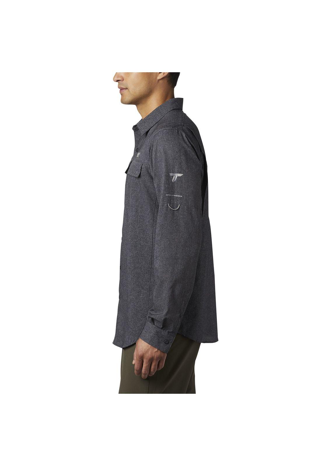 Camisa M/L Hombre Iric Long Sleeve Polyester Negro-4