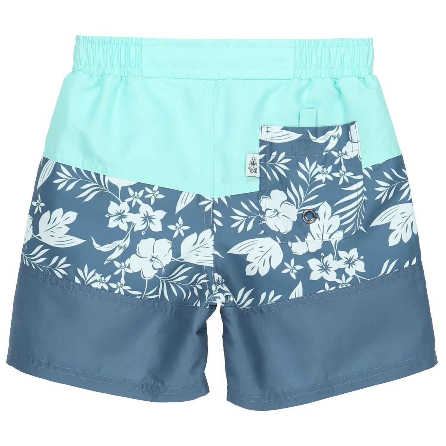 Traje De Baño Niño Tropical Azul-1