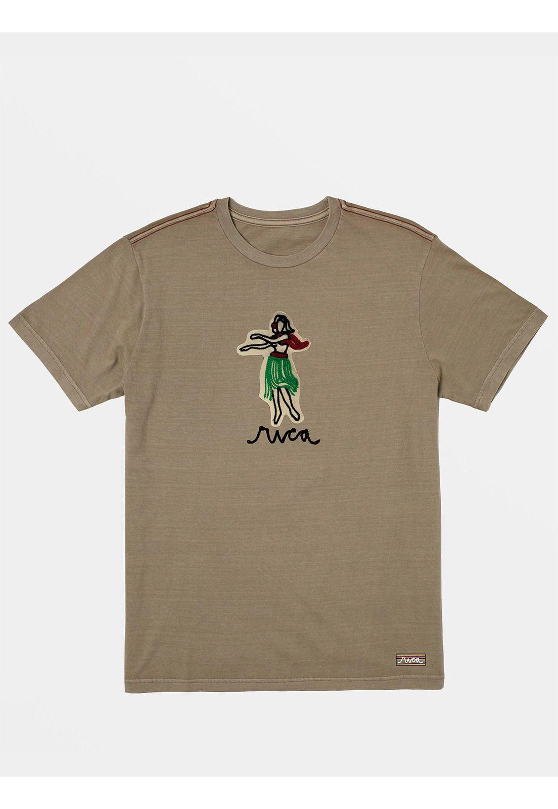 Polera Manga Corta Hombre Oblow Hula Verde-0