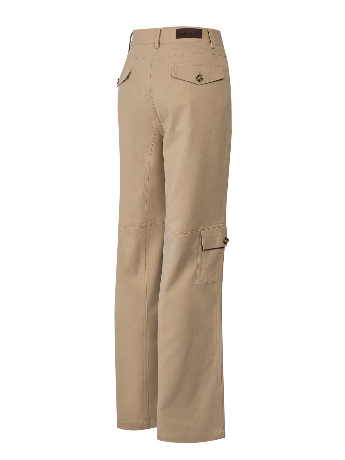 Pantalon Poliester Recic. Mujer Noa Beige-1