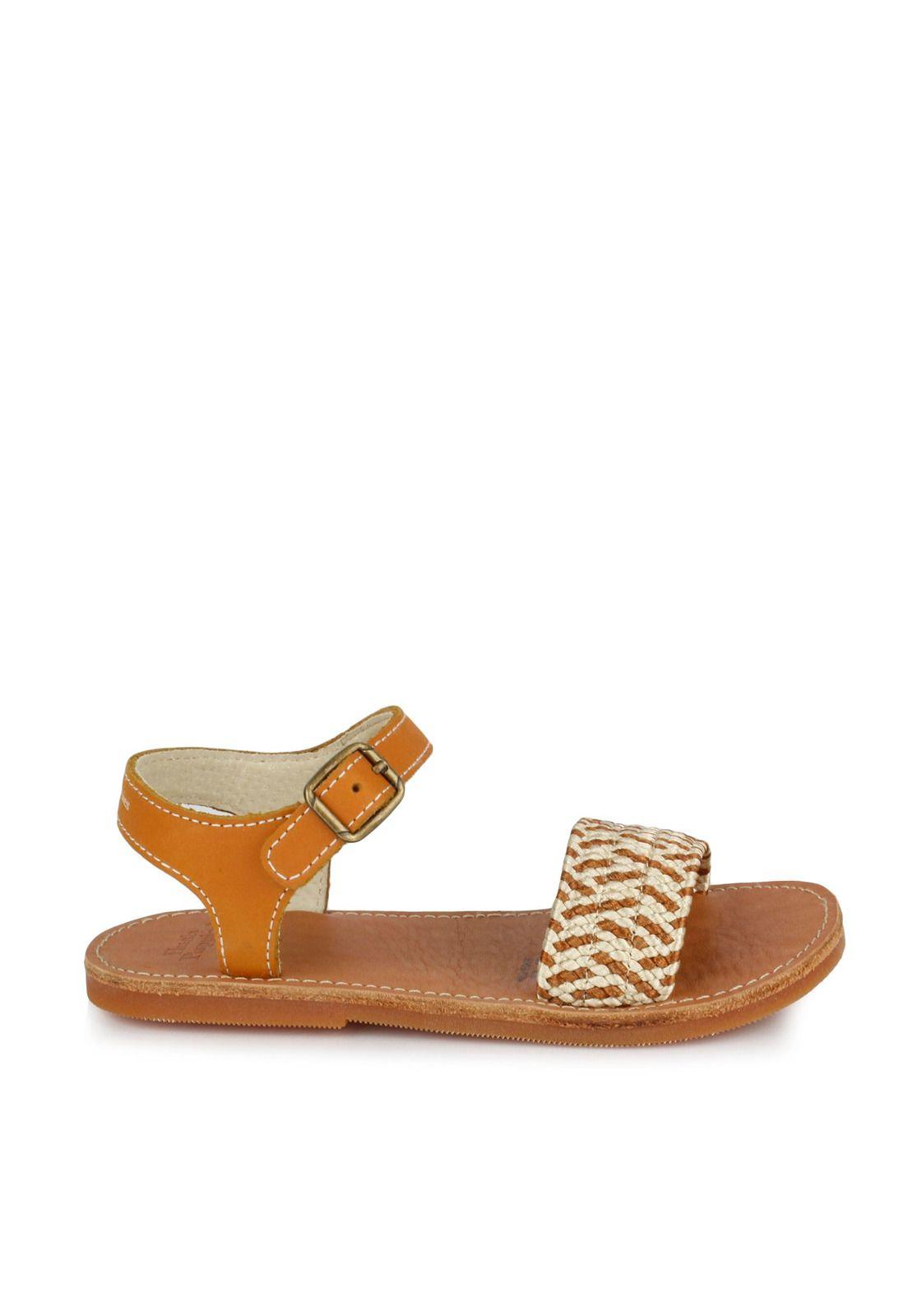 Sandalia Cuero Ella Café-1