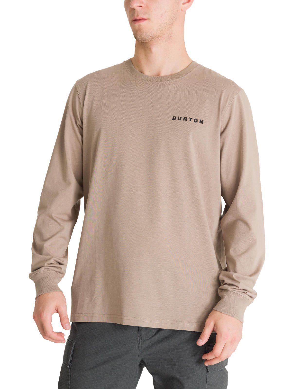 Polera Manga Larga Hombre Mini Chest Logo Café Burton-0