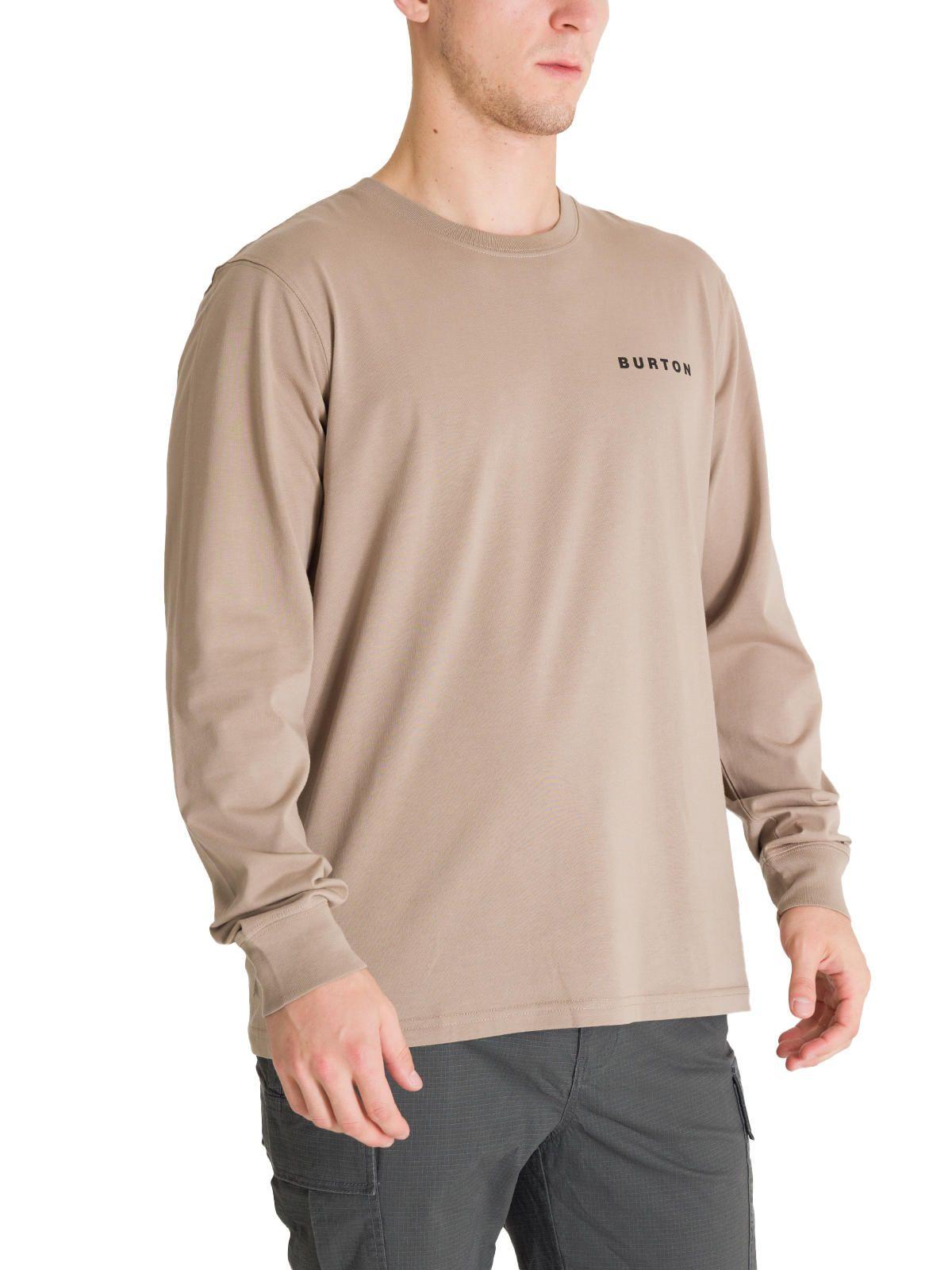 Polera Manga Larga Hombre Mini Chest Logo Café Burton-1