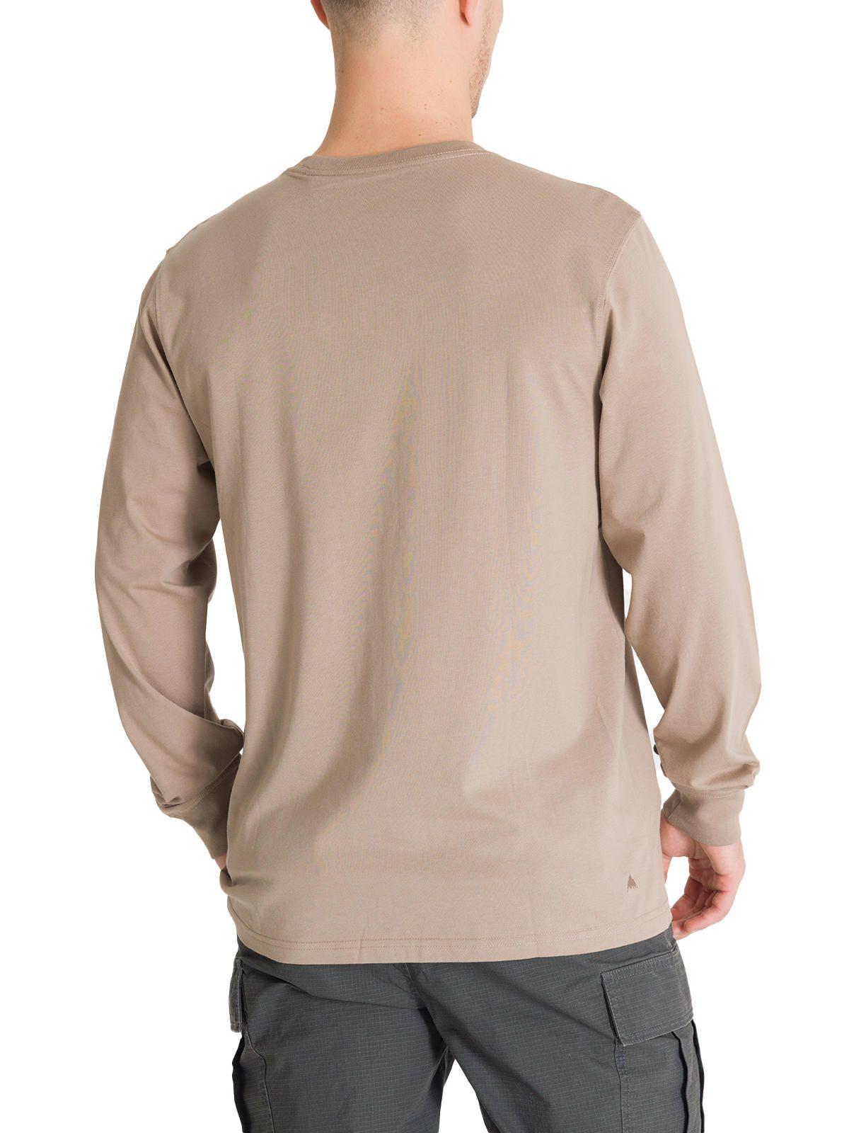 Polera Manga Larga Hombre Mini Chest Logo Café Burton-3