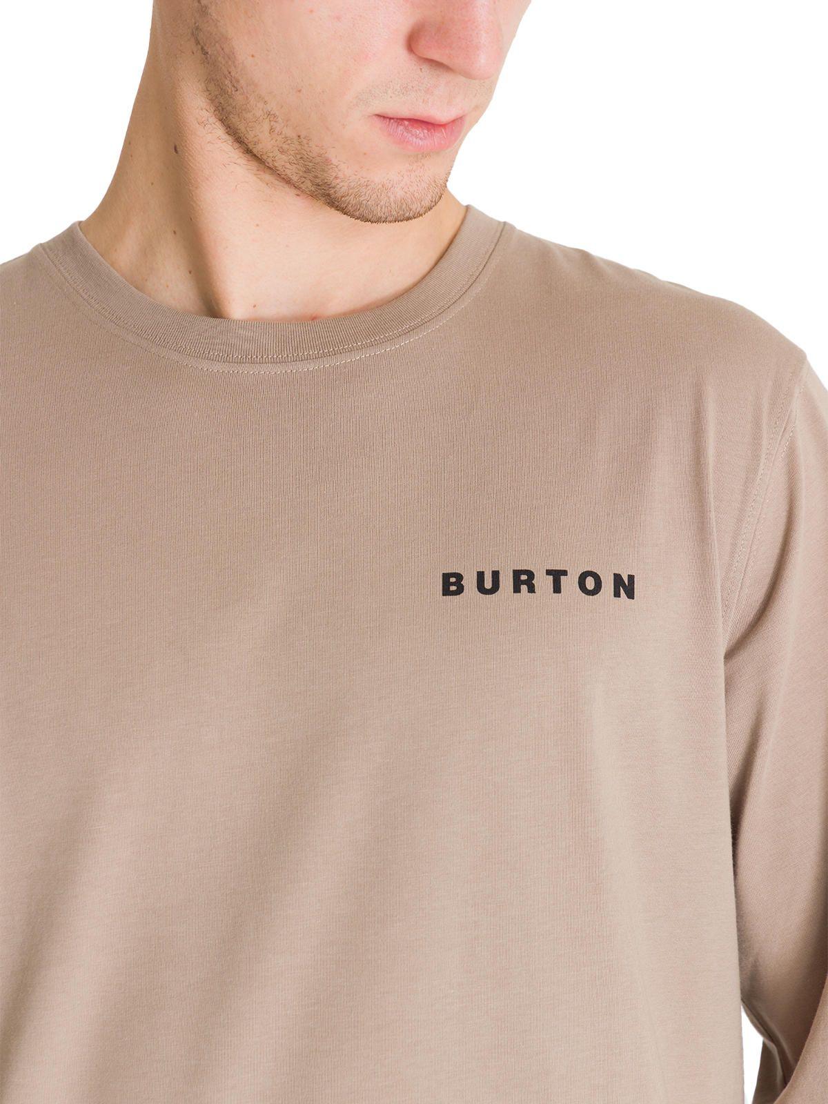 Polera Manga Larga Hombre Mini Chest Logo Café Burton-4