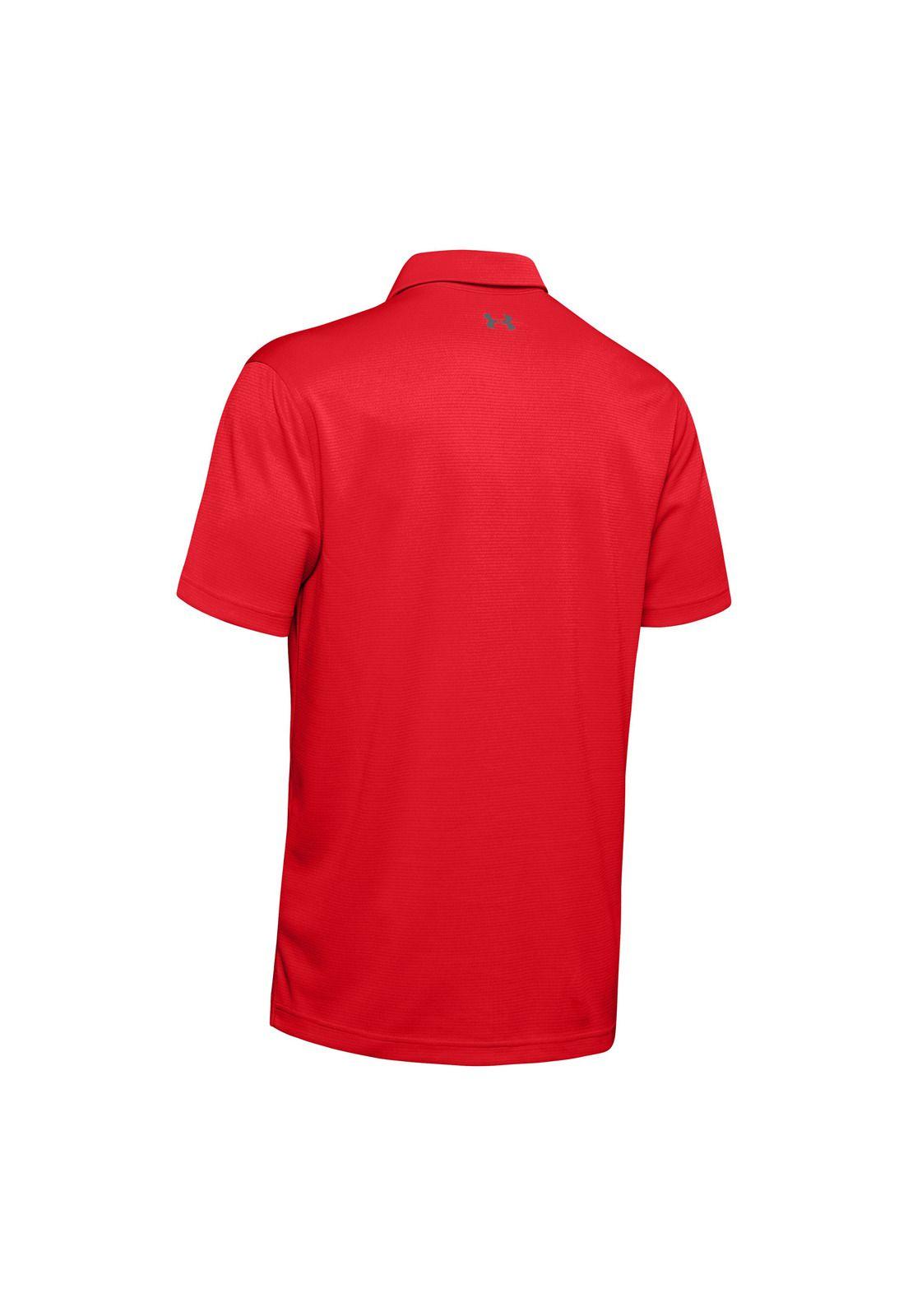 Polo UA Tech para hombre Rojo-1