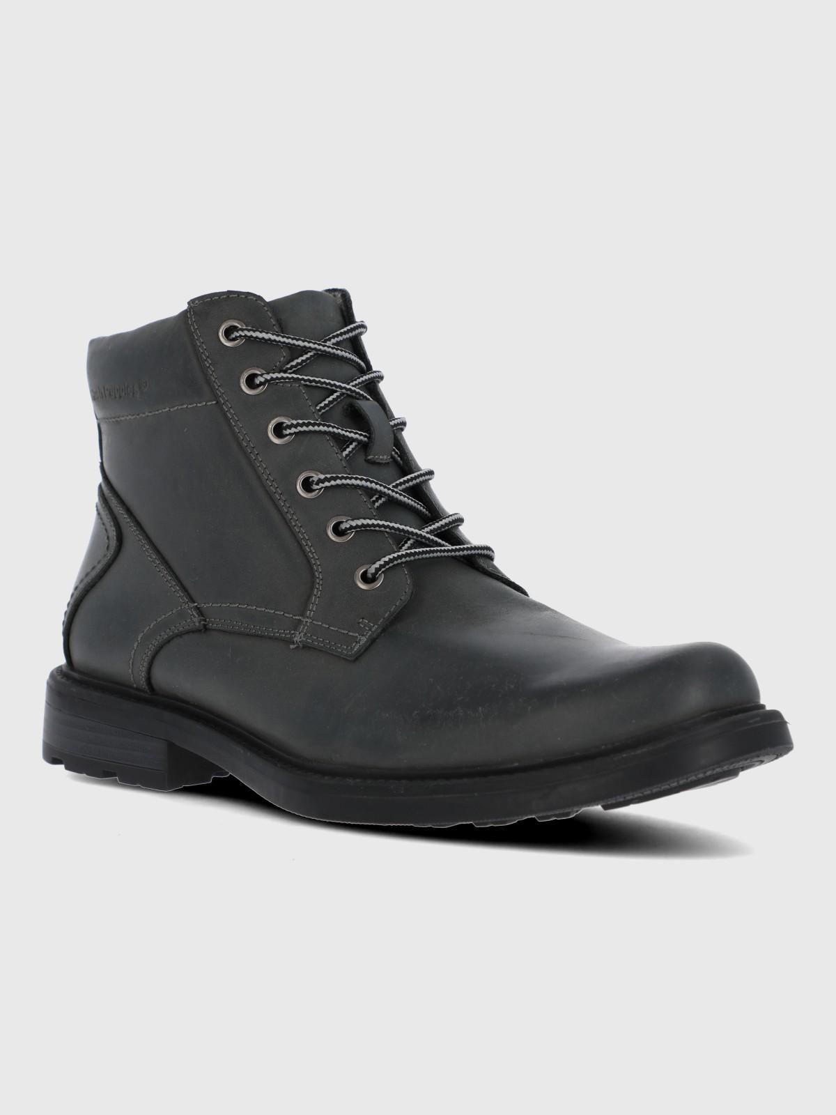 Botin Cuero Quero Gris Hombre-0