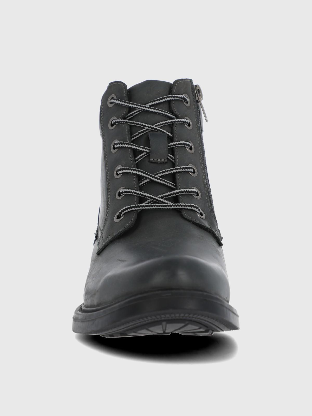 Botin Cuero Quero Gris Hombre-3