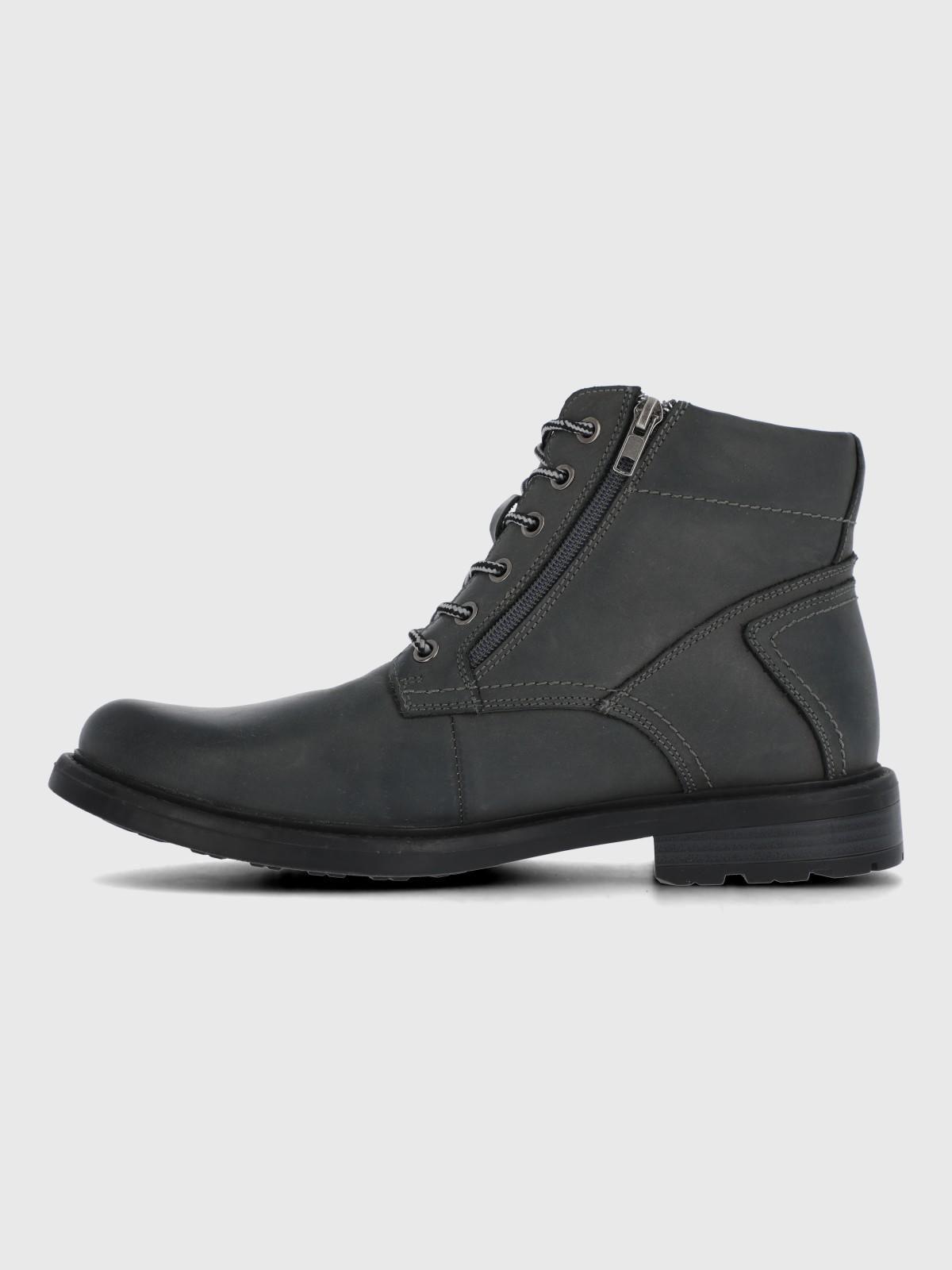 Botin Cuero Quero Gris Hombre-4