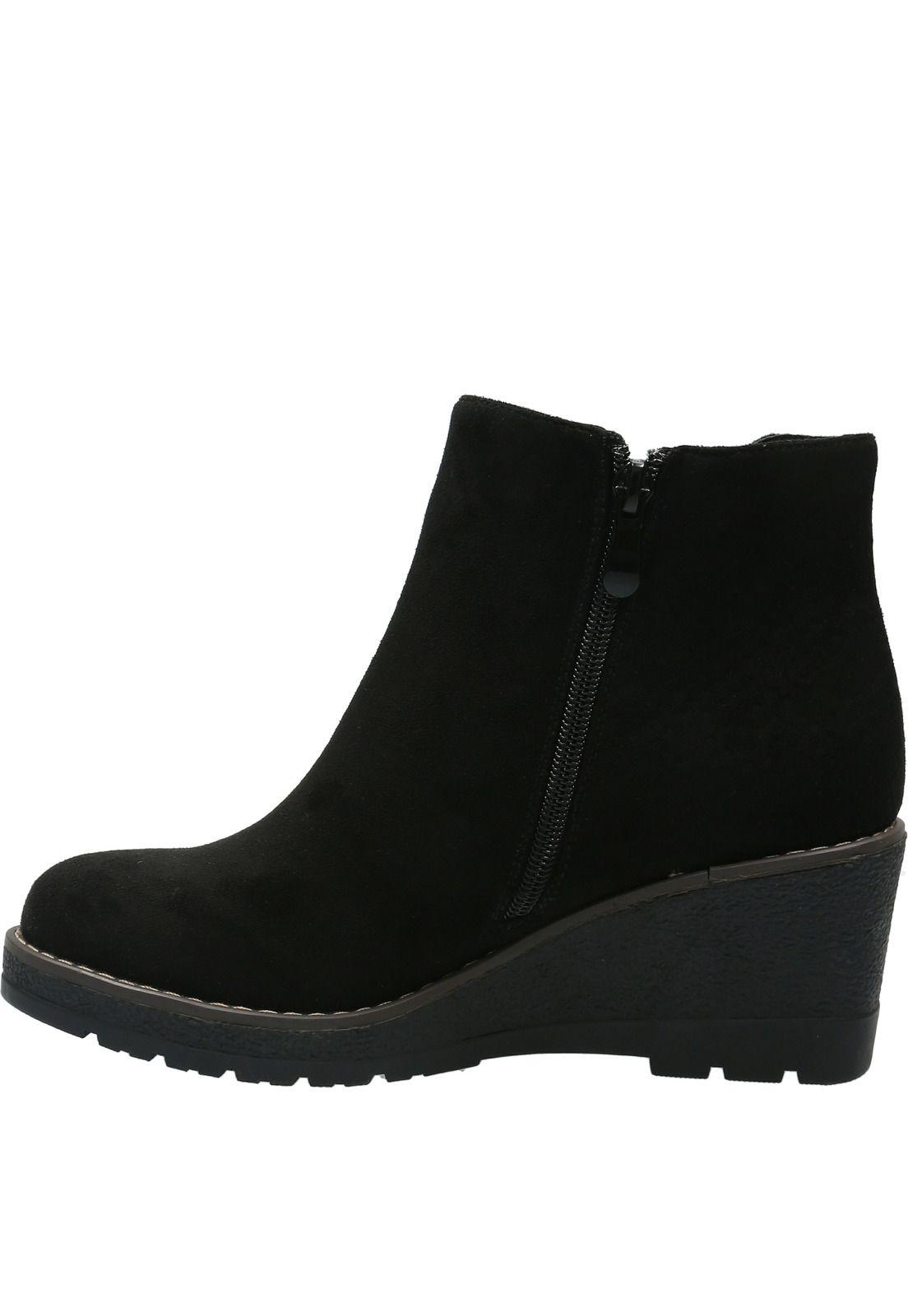 Botín Mujer Riverside Negro-4