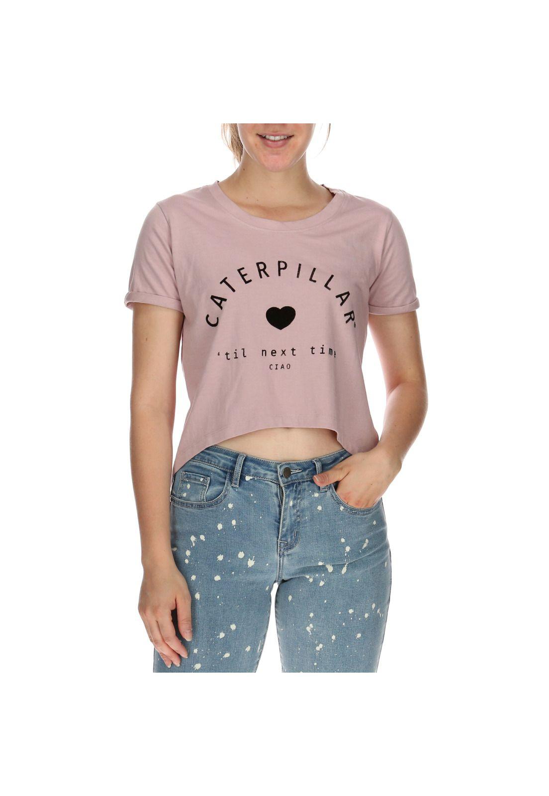 Polera Mujer Joyce Crop Rosa-0