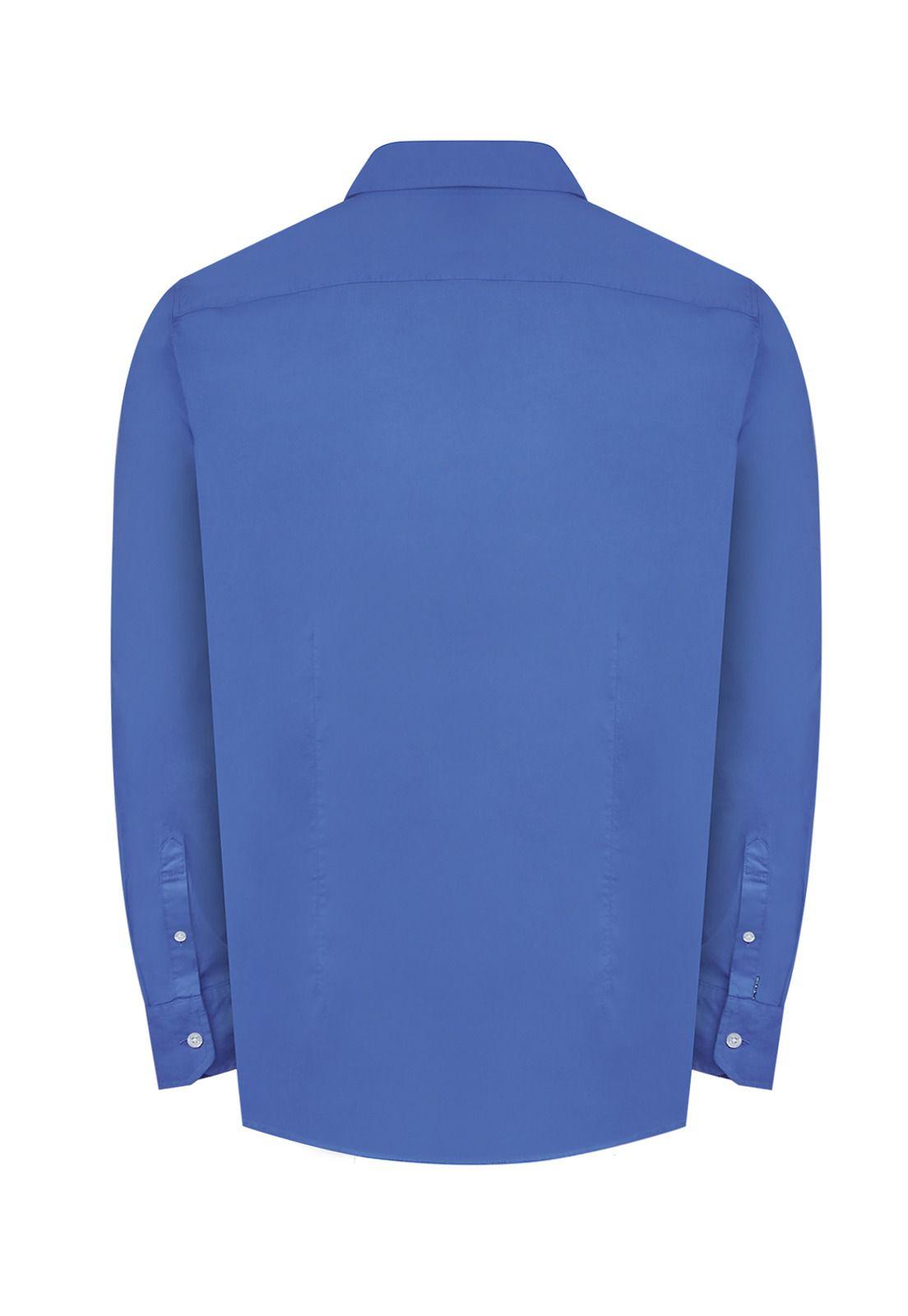 Camisa Algodón Org Azul Marino Soft Hombre -1