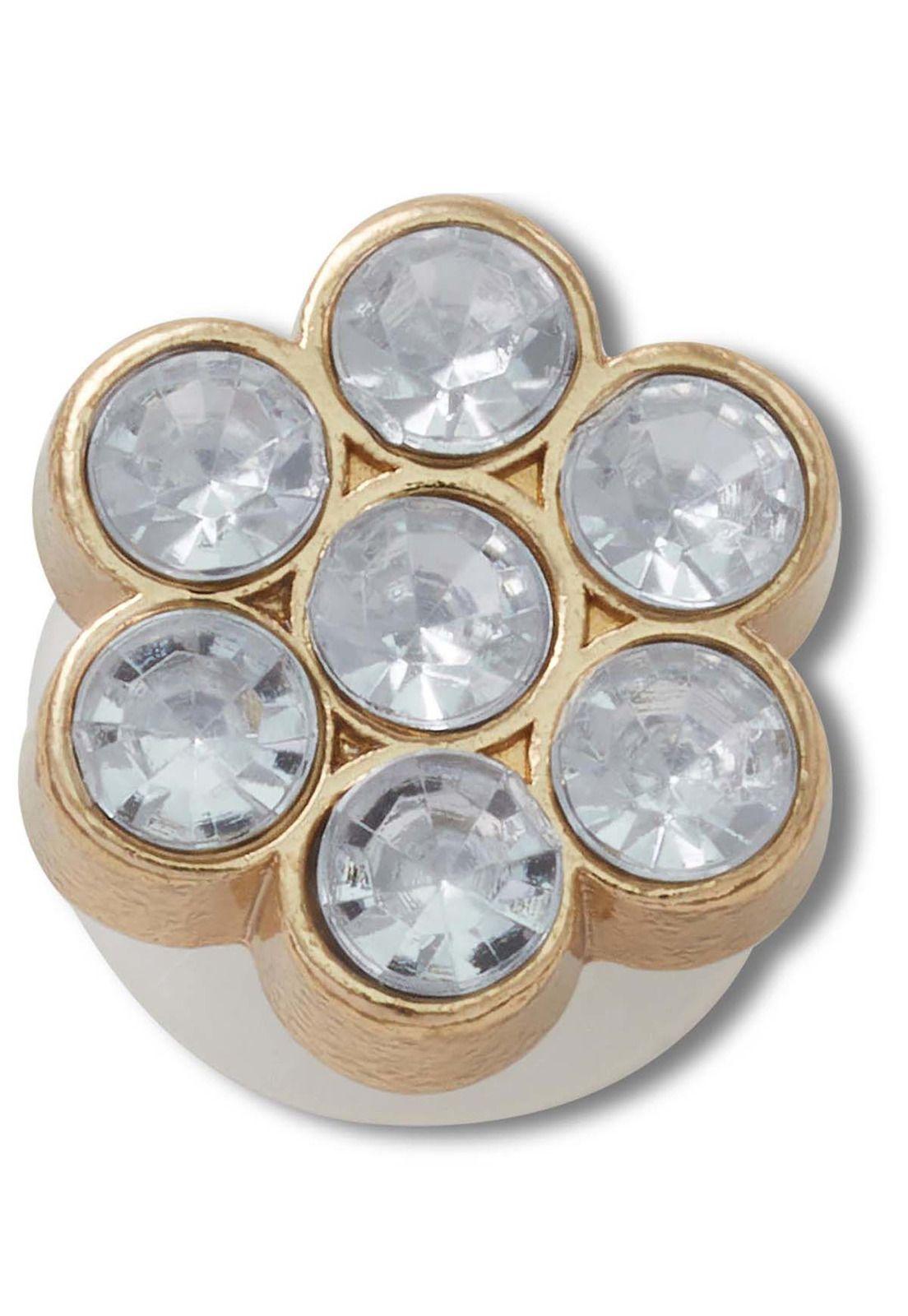 Jibbitz Flor De Gema De Plata Plateado-0