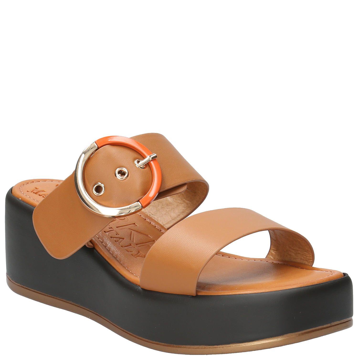 Sandalia Mujer Francesca Café Claro-1