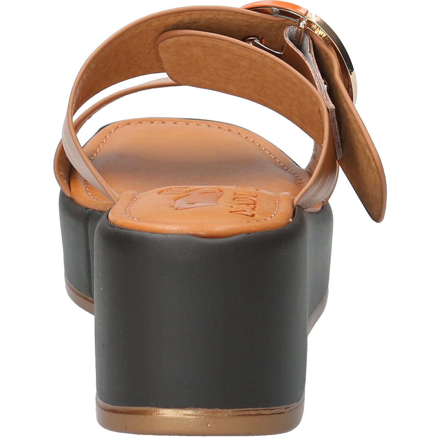 Sandalia Mujer Francesca Café Claro-6