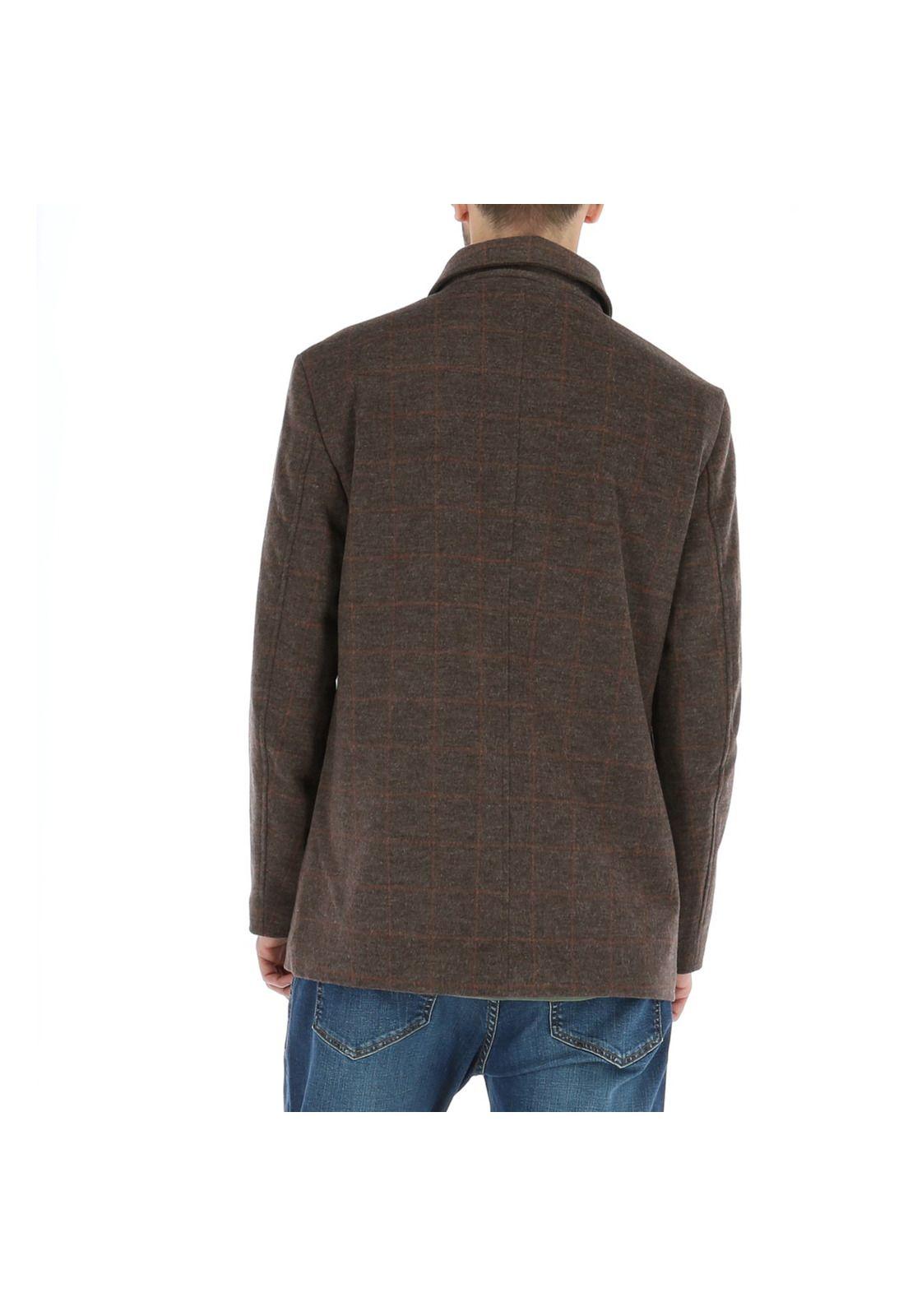 Chaqueta Lana Wool Chocolate Hombre Rockford-1
