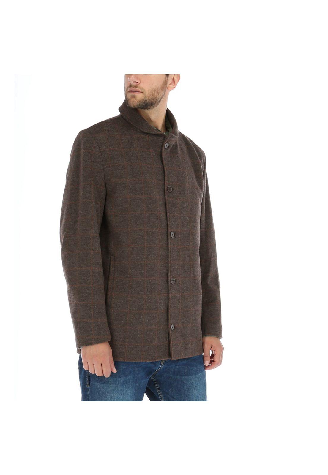 Chaqueta Lana Wool Chocolate Hombre Rockford-2
