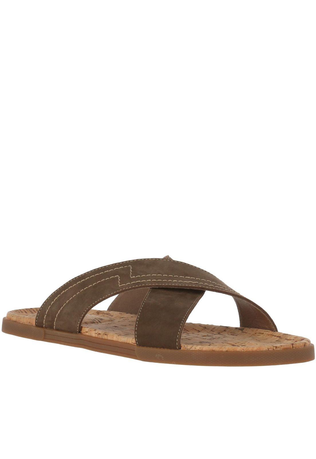 Sandalia Cuero Jensen Chocolate Hombre-0