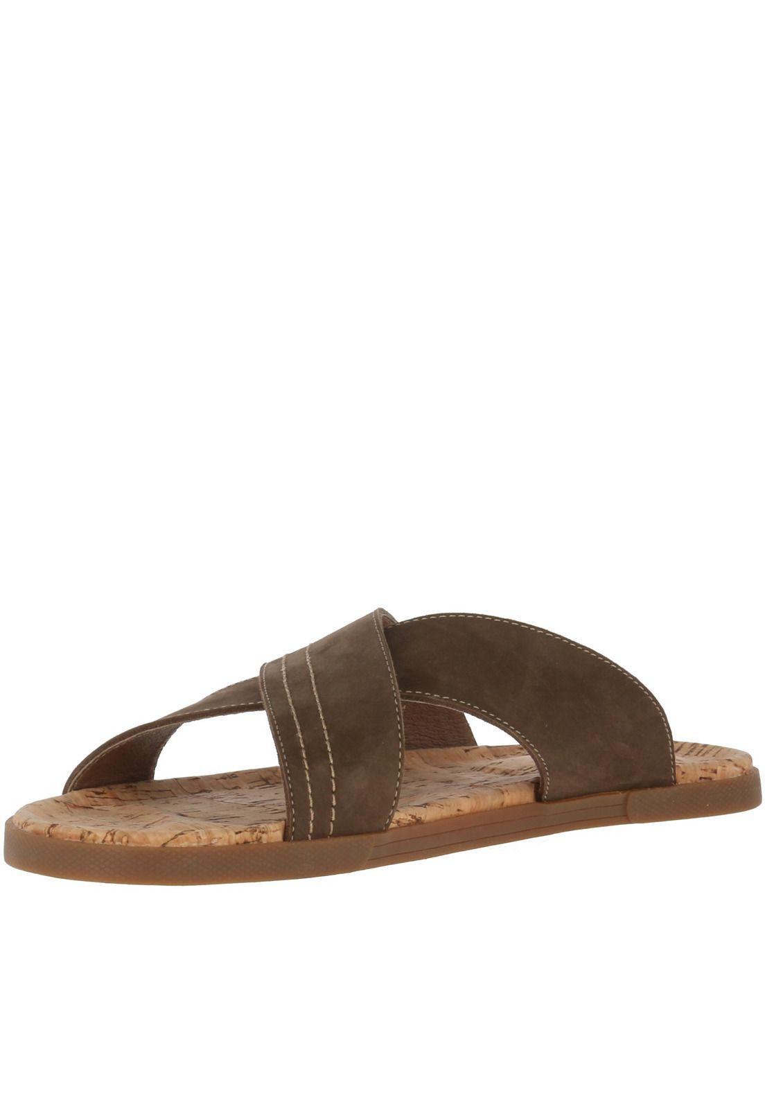 Sandalia Cuero Jensen Chocolate Hombre-1