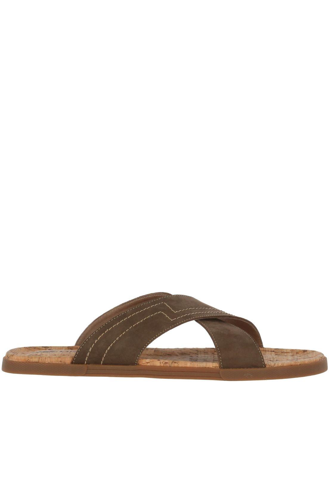 Sandalia Cuero Jensen Chocolate Hombre-3