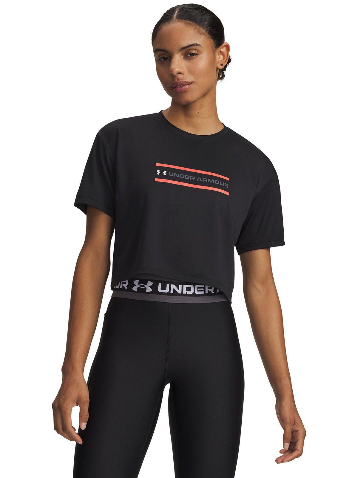 Polera M/C Mujer Tech Branded Crop Ss Polera Negro-0