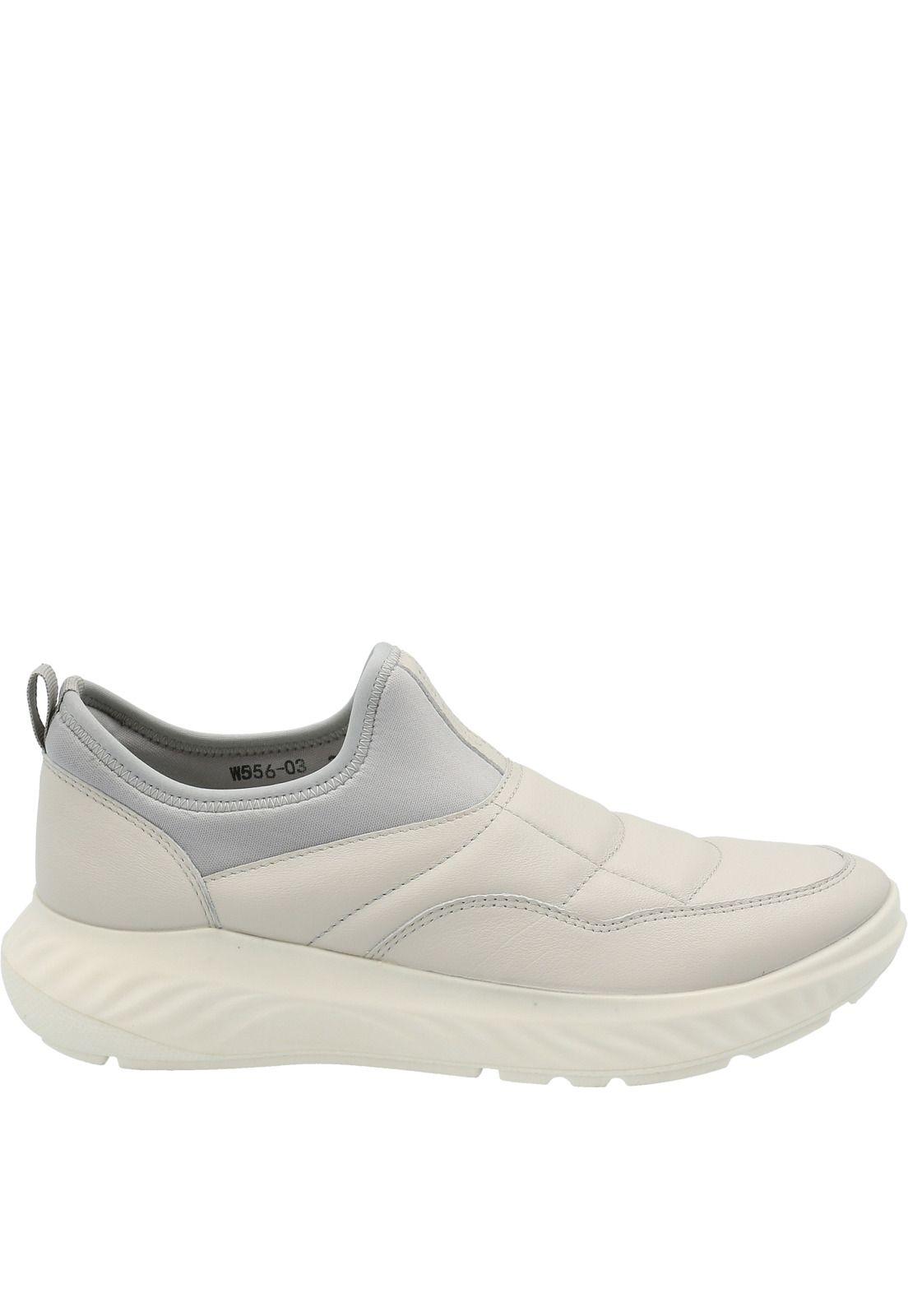 Zapatilla Cuero Mujer Slip Prf Blanco-1